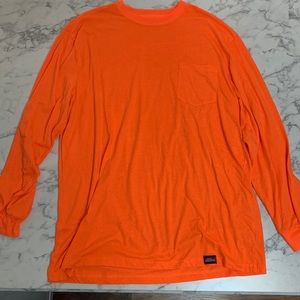 Dickies orange long sleeve shirt